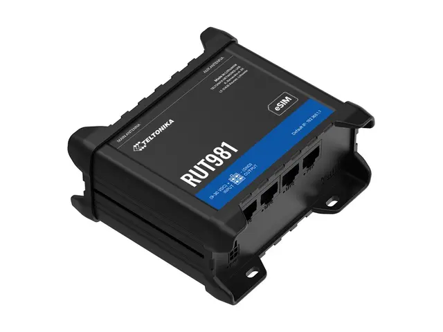 Teltonika RUT981 - Trådløs ruter WWAN 3-portssvitsj 2,4 GHz 2G, 3G...