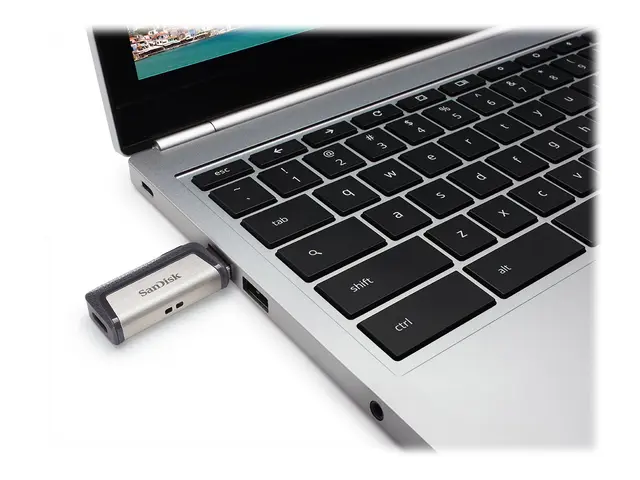 SanDisk Ultra Dual - USB-flashstasjon - 128 GB USB 3.1 / USB-C 