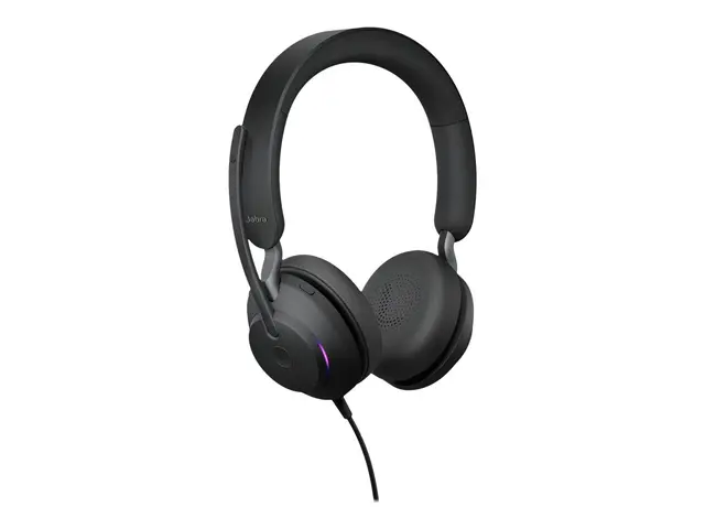 Jabra Evolve2 40 SE MS Stereo - Hodesett on-ear kablet USB-A lydis...
