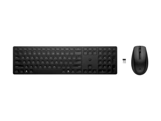 HP 655 - Tastatur- og mussett 100% full size trådløs 2.4 GHz Pan N...
