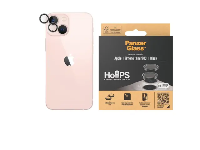 PanzerGlass - Linsebeskytter for mobiltelefon svart Apple iPhone 1...