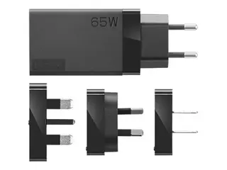 Lenovo 65W USB-C Travel Adapter - Strømadapter AC 100-240 V - 65 watt - svart