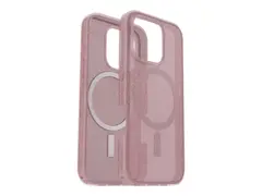 OtterBox Symmetry Series Clear Baksidedeksel for mobiltelefon - MagSafe-samsvar - polykarbonatlag, termoplastisk elastomer (TPE) - revb&#230;r (rosa) - for Apple iPhone 16 Pro