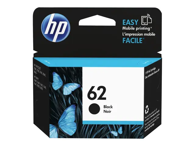 HP 62 - 4 ml - svart - original - hengeboks - blekkpatron - for EN...