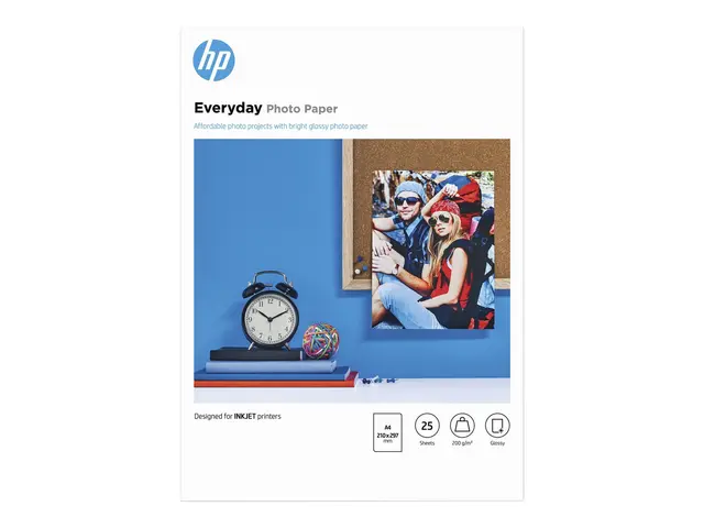 HP Everyday Photo Paper - Blank 8 mille A4 (210 x 297 mm) 200 g/m²...