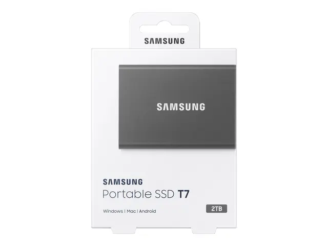 Samsung T7 MU-PC2T0T - SSD kryptert 2 TB ekstern (bærbar) USB 3.2 ...