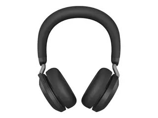 Jabra Evolve2 75 - Hodesett - on-ear Bluetooth - tr&#229;dl&#248;s - aktiv st&#248;ydemping - USB-A - lydisolerende - svart - Certified for Microsoft Teams