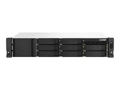 QNAP TS-864eU - NAS-server - 8 br&#248;nner kan monteres i rack - SATA 6Gb/s - RAID JBOD, 0, 1, 5, 6, 10, 50, 60 - RAM 8 GB - Gigabit Ethernet / 2.5 Gigabit Ethernet - iSCSI st&#248;tte - 2U