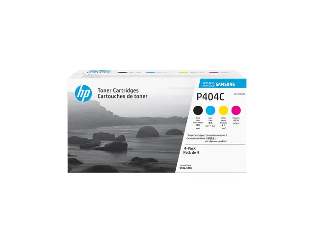 HP CLT-P404C - 4-pack svart, gul, cyan, magenta original tonerpatr...