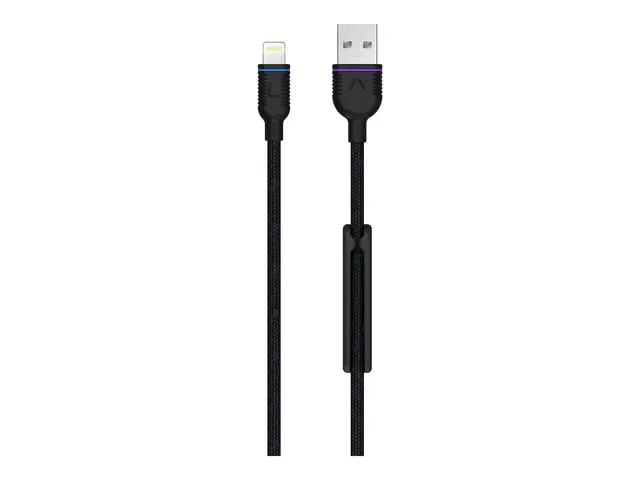 Unisynk Premium - Lightning-kabel Lightning hann til USB 1.2 m svart
