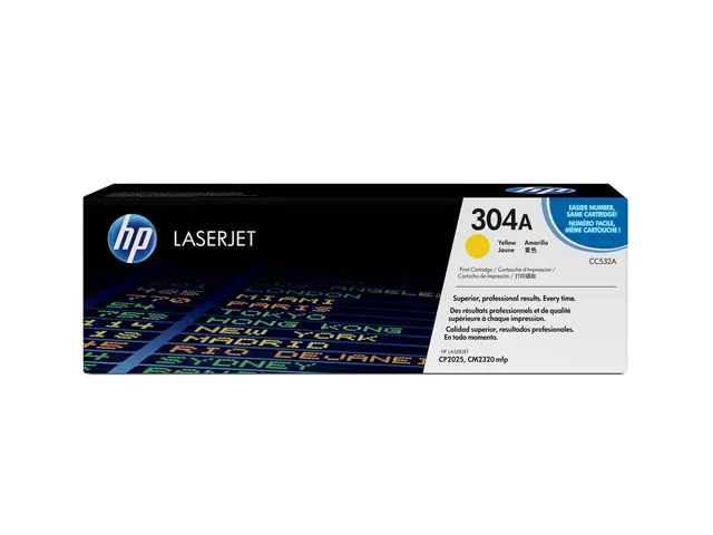 HP 304A - Gul - original - LaserJet - tonerpatron (CC532A) - for C...