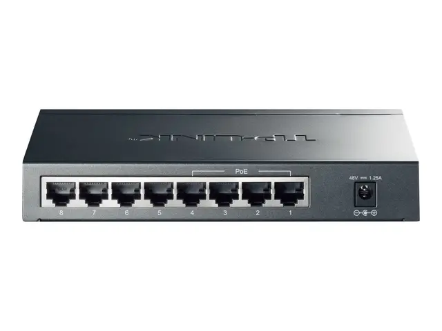 TP-Link TL-SG1008P - Switch - ikke-styrt - 4 x 10/100/1000 (PoE) +...