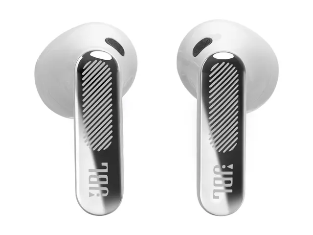 JBL LIVE Flex 4 - True wireless-hodetelefoner med mikrofon i øret - Bluetooth - aktiv støydemping - sølv 