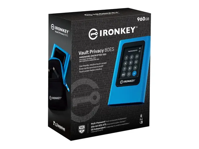 Kingston IronKey Vault Privacy 80 - SSD kryptert 960 GB ekstern (b...