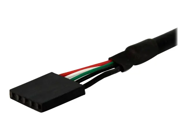 StarTech.com 1 ft Panel Mount USB Cable - USB A to Motherboard Hea...