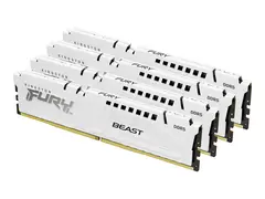 Kingston FURY Beast - DDR5 - sett - 128 GB: 4 x 32 GB DIMM 288-pin - 5200 MT/s / PC5-41600 - CL40 - 1.25 V - on-die ECC