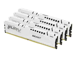 Kingston FURY Beast - DDR5 - sett 128 GB: 4 x 32 GB - DIMM 288-pin - 5200 MT/s / PC5-41600 - CL40 - 1.25 V - on-die ECC