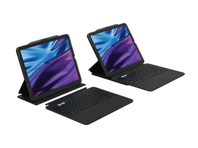 ZAGG Pro Keys 2 - Tastatur og folioveske (foliodekke) bakgrunnsbel...