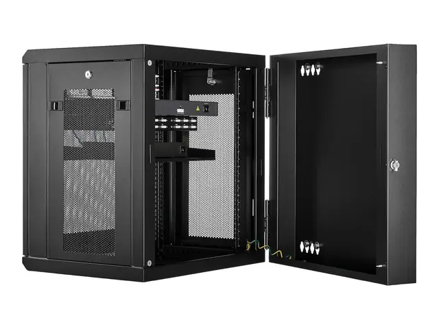 Startech 12U 19" Wall Mount Network Cabinet, 16" Deep Hinged Locki...