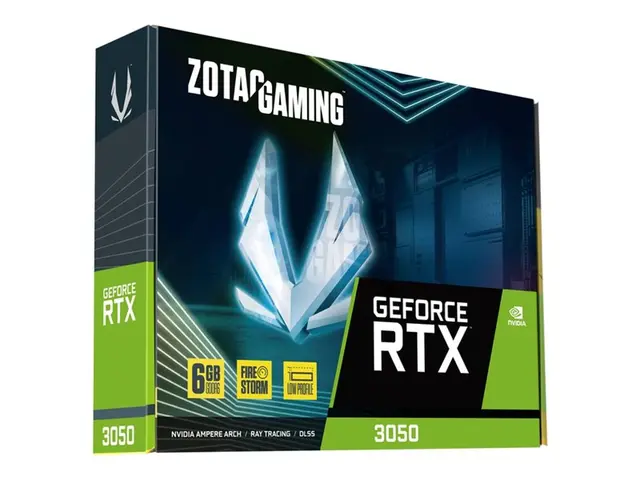 ZOTAC GAMING GeForce RTX 3050 6GB LP - Grafikkort GF 6 GB GDDR6 PC...