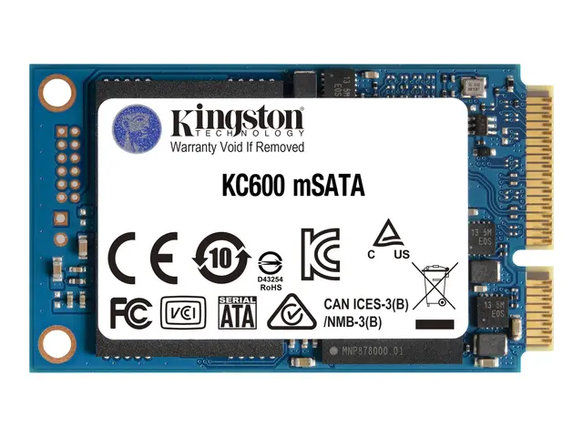 Kingston KC600 - SSD kryptert 512 GB intern mSATA SATA 6Gb/s 256-b...