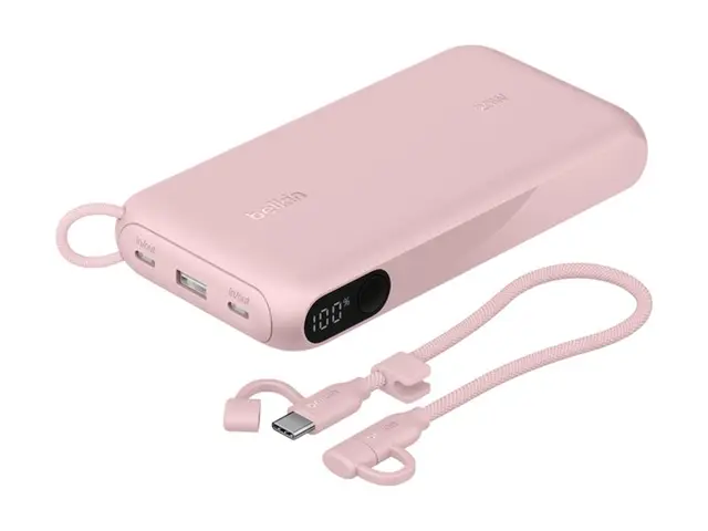 Belkin BoostCharge - Strømbank med skjerm 20000 mAh 20 watt PD 3 u...
