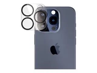 PanzerGlass PicturePerfect - Linsebeskytter for mobiltelefon glass - rammefarge svart - for Apple iPhone 15 Pro, 15 Pro Max