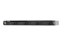QNAP TS-432XEU-4G - NAS-server - kan monteres i rack SATA 6Gb/s - RAID 0, 1, 5, 6, 10, 50, 60, JBOD - RAM 16 GB - Gigabit Ethernet / 2.5 Gigabit Ethernet / 10 Gigabit Ethernet - iSCSI støtte - 1U