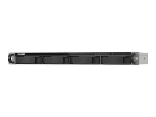 QNAP TS-432XEU-4G - NAS-server - kan monteres i rack SATA 6Gb/s - RAID 0, 1, 5, 6, 10, 50, 60, JBOD - RAM 16 GB - Gigabit Ethernet / 2.5 Gigabit Ethernet / 10 Gigabit Ethernet - iSCSI støtte - 1U