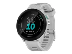 Garmin Forerunner 55 - Hvit - sportsur med bånd silikon - hvit - display 1.04" - Bluetooth, ANT+ - 37 g
