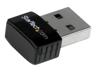 StarTech.com USB 2.0 300 Mbps Mini Wireless-N Network Adapter 802.11n 2T2R WiFi Adapter - USB Wireless Adapter - N300 Wireless NIC (USB300WN2X2C) - Nettverksadapter - USB 2.0 - 802.11b/g/n - svart