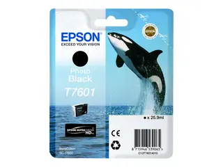 Epson T7601 - 26 ml - fotosort original - blister - blekkpatron - for SureColor P600, SC-P600