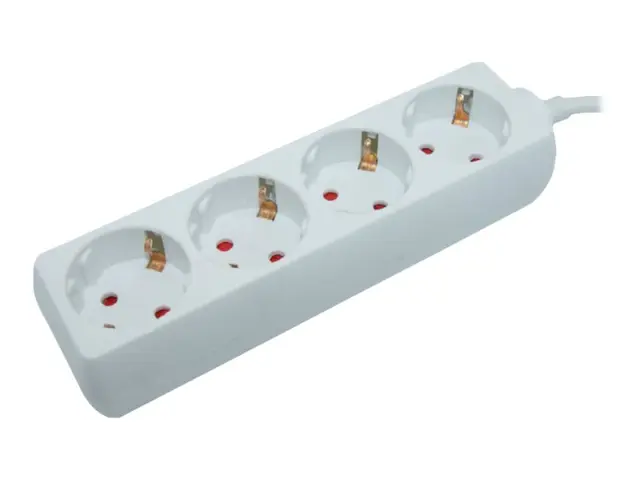 Elivi - Flerkoplingslist - AC 250 V - utgangskontakter: 4 (4 x CEE...