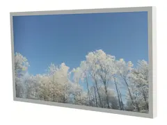 HI-ND PROTECT - Monteringssett (hylster) landskap - for LCD-skjerm - pulverbelagt metall, polykarbonat - hvit, RAL 9003 - skjermstørrelse: 43" - veggmonterbar