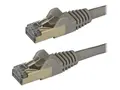 STARTECH 3M CAT6A PATCH CABLE - GRAY CAT 6A NETWORK CABLE - STP