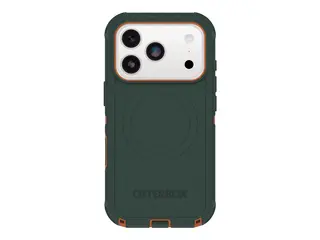 OtterBox Defender Series Pro - Baksidedeksel for mobiltelefon robust - MagSafe-samsvar - polykarbonat, termoplastisk elastomer (TPE), silikon, minneskumplast - green intrigue - for Apple iPhone 17 Pro