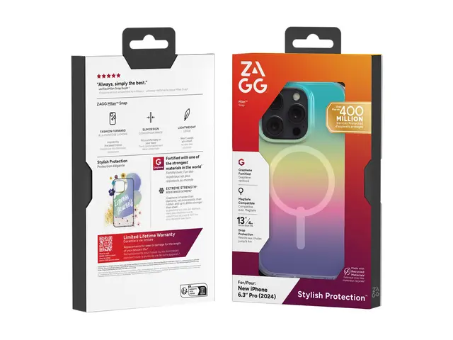 ZAGG Milan Snap - Baksidedeksel for mobiltelefon MagSafe-samsvar g...