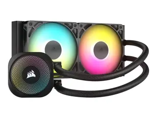 CORSAIR Nautilus 240 RS ARGB - Væskekjølesystem for prosessor Radiatorstørrelse: 240 mm - (for: LGA1851, LGA1700, AM5, AM4) - kobber - 120 mm