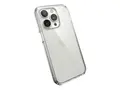 Speck Presidio Perfect-Clear - Baksidedeksel for mobiltelefon hard polykarbonat, bl&#248;t termoplastpolyuretan (TPU) - blank - for Apple iPhone 14 Pro