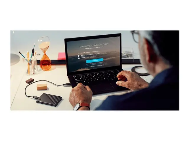 WD My Passport WDBPKJ0050BBK - Harddisk kryptert 5 TB ekstern (bær...