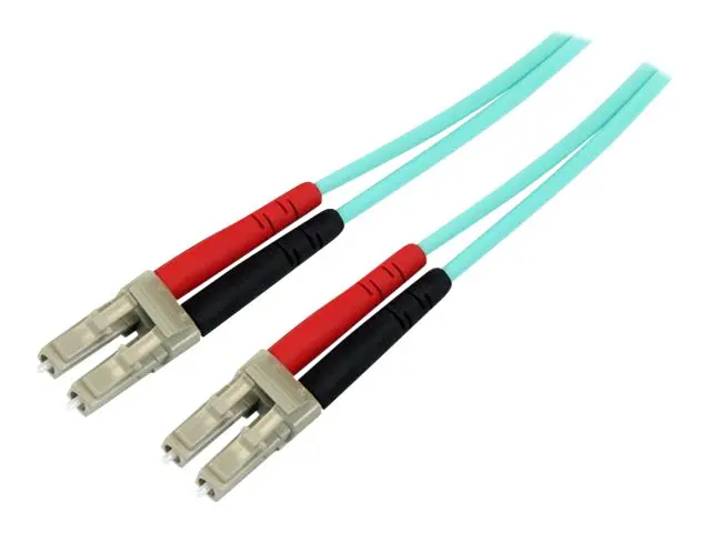 StarTech.com Aqua OM4 Duplex Multimode Fiber - 2m / 6 ft - 100 Gb ...