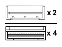 Lenovo - 800GBase-CU direct attach splitter cable OSFP til QSFP112 - 1.5 m - passiv