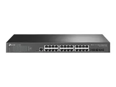 TP-Link JetStream TL-SG3428X V1.6 Switch - Styrt - 24 x 10/100/1000 + 4 x 10 Gigabit SFP+ - rackmonterbar