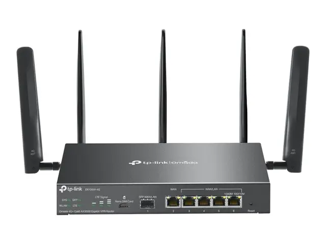 TP-Link Omada ER706W-4G V1 - Trådløs ruter WWAN 5-port svitsj 1GbE...