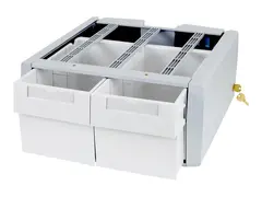 Ergotron StyleView SV43/44 Series Supplemental Double Tall Monteringskomponent (2-skuffsmodul) - låsbar - medisinsk - grå, hvit - vognmonterbar
