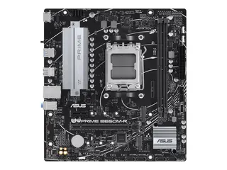ASUS PRIME B650M-R - Hovedkort - micro ATX Socket AM5 - AMD B650 Chipset - USB 3.2 Gen 1, USB-C 3.2 Gen 1 - 2.5 Gigabit LAN - innbygd grafikk (CPU kreves) - HD-lyd (8-kanalers)