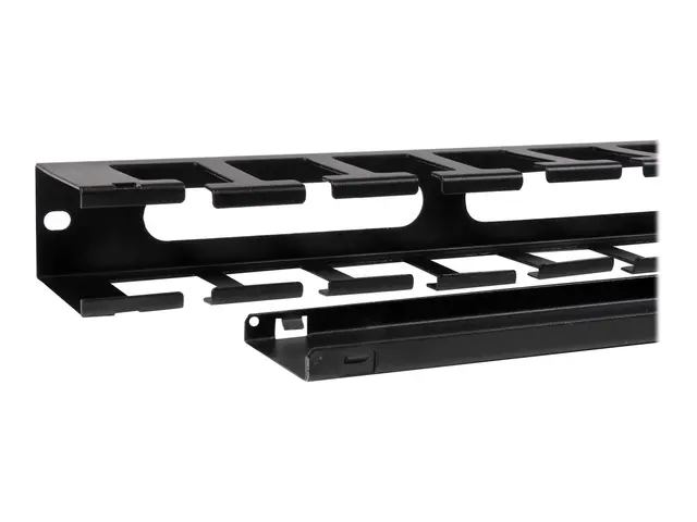 StarTech.com 1U Horizontal Finger Duct Rack Cable Management Panel...