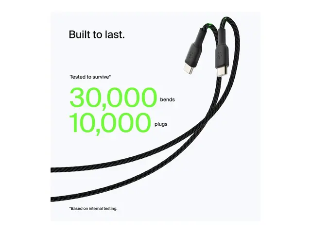 Belkin BoostCharge - USB-kabel 24 pin USB-C (hann) til USB 3 m svart