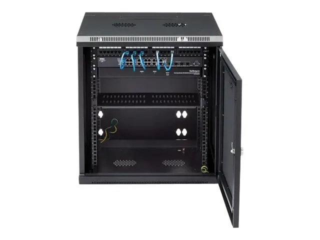 Startech 12U 19" Wall Mount Network Cabinet, 20" Deep 4 Post Hinge...