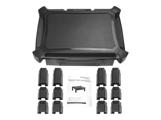 StarTech.com Adjustable Monitor Riser - Drawer - Monitors up to 32...